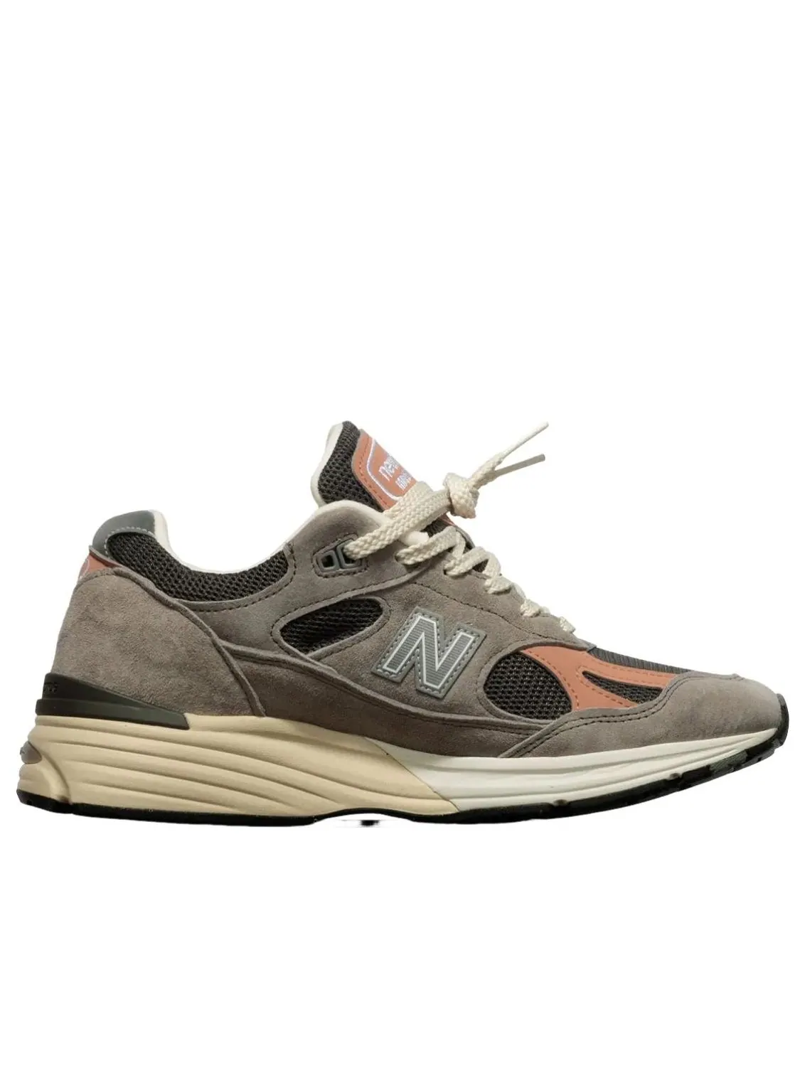 Кроссовки New Balance Made in UK 991v2 'Grey Salmon' — изображение 2 из 3, серый