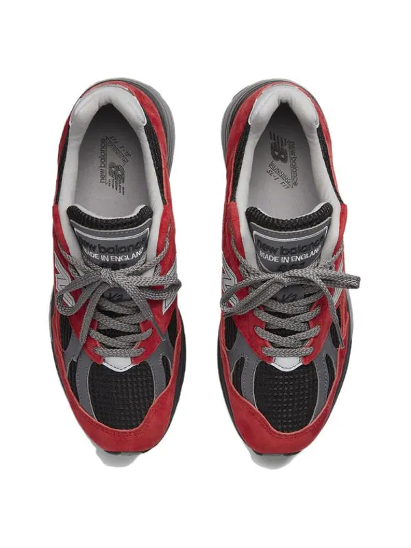 Кроссовки 991v2 'red black grey' New Balance — изображение 3 из 4, красный/черный/серый