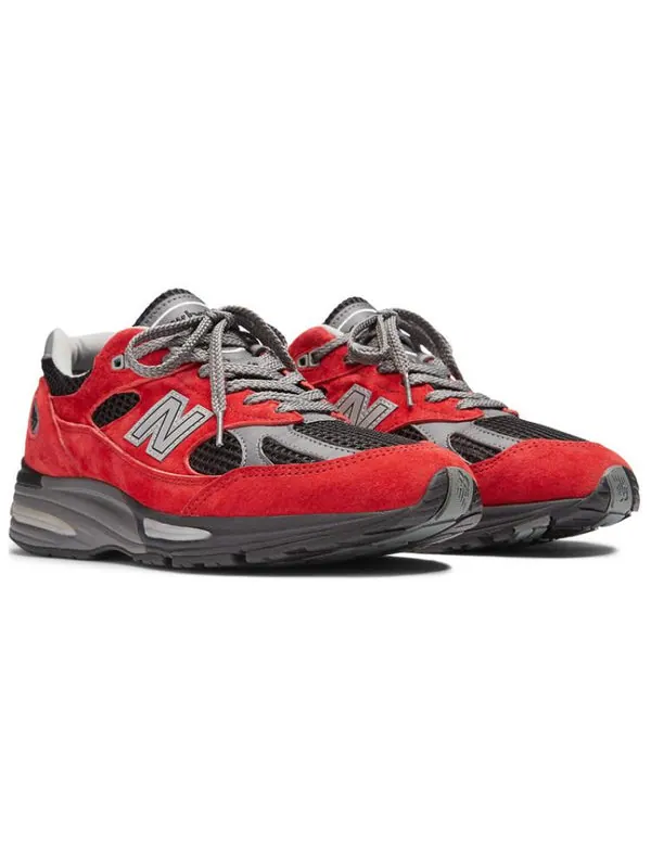 Кроссовки 991v2 'red black grey' New Balance — изображение 4 из 4, красный/черный/серый