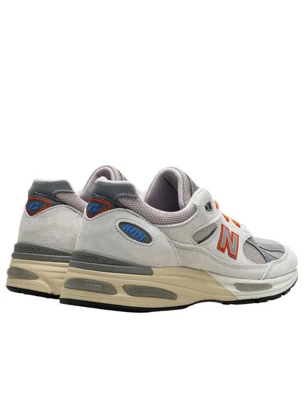 Кроссовки x kith 991v2 made in uk New Balance — изображение 3 из 4, бежевый