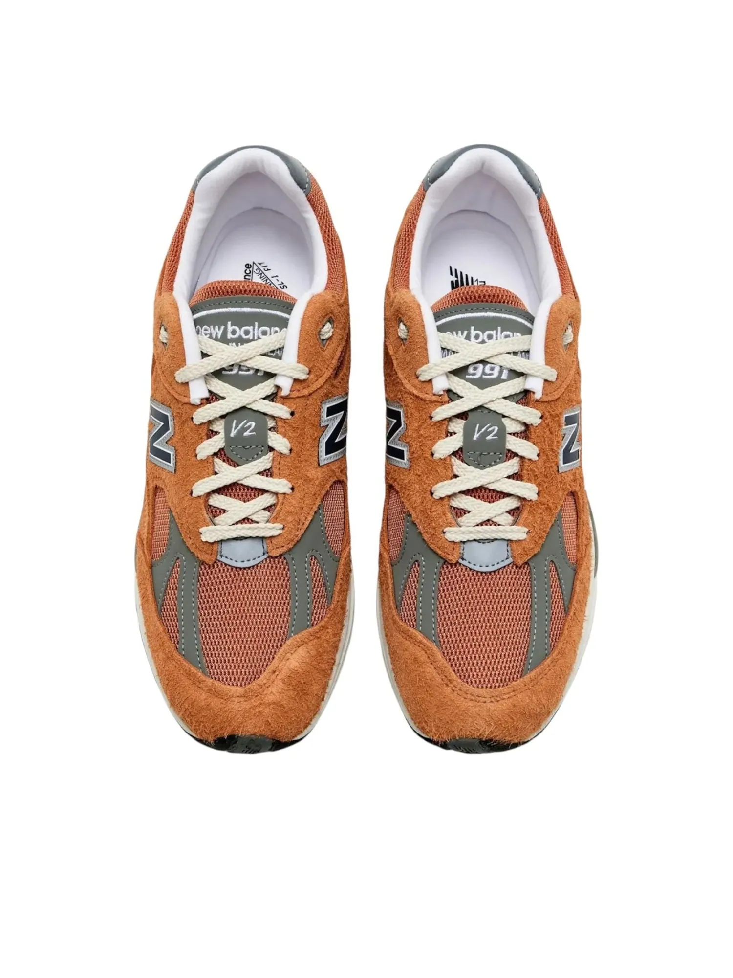 Кроссовки New Balance 991v2 Made in UK 'Gold Earth' — изображение 3 из 3, оранжевый