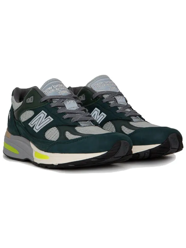 Кроссовки x patta сделано в англии 991v2 New Balance — изображение 2 из 4, желтый