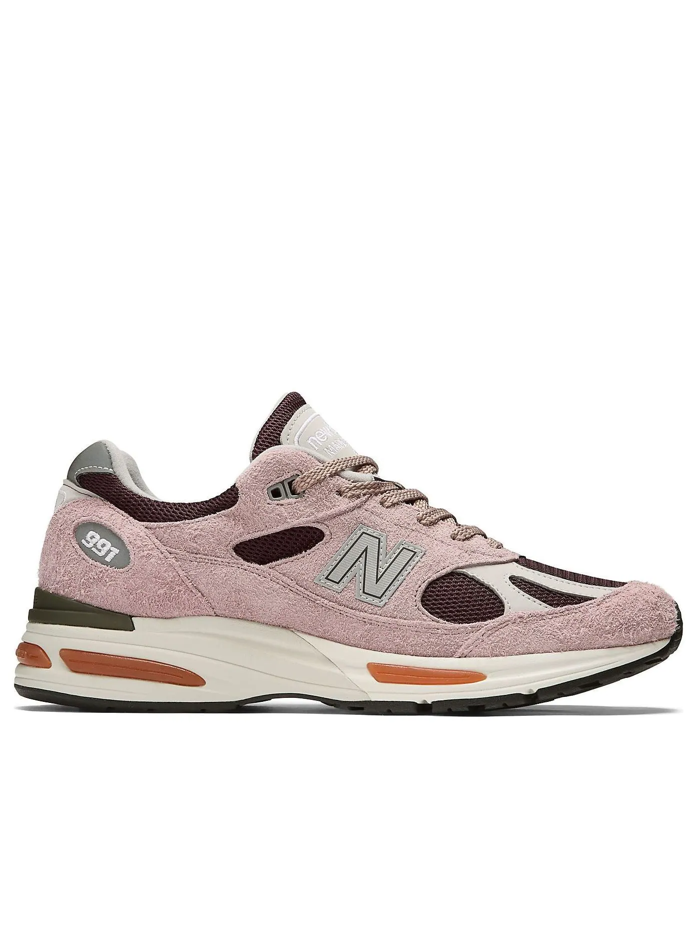 Кроссовки New Balance 991v2 Made in UK 'Brandied Apricot' — изображение 2 из 6, розовый