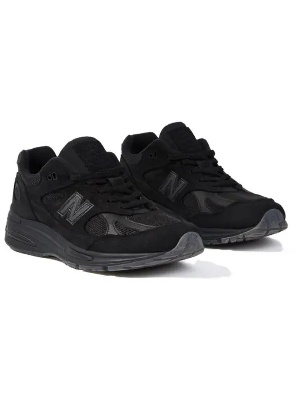 Кроссовки x stone island 991v2 'black' New Balance — изображение 3 из 4, черный