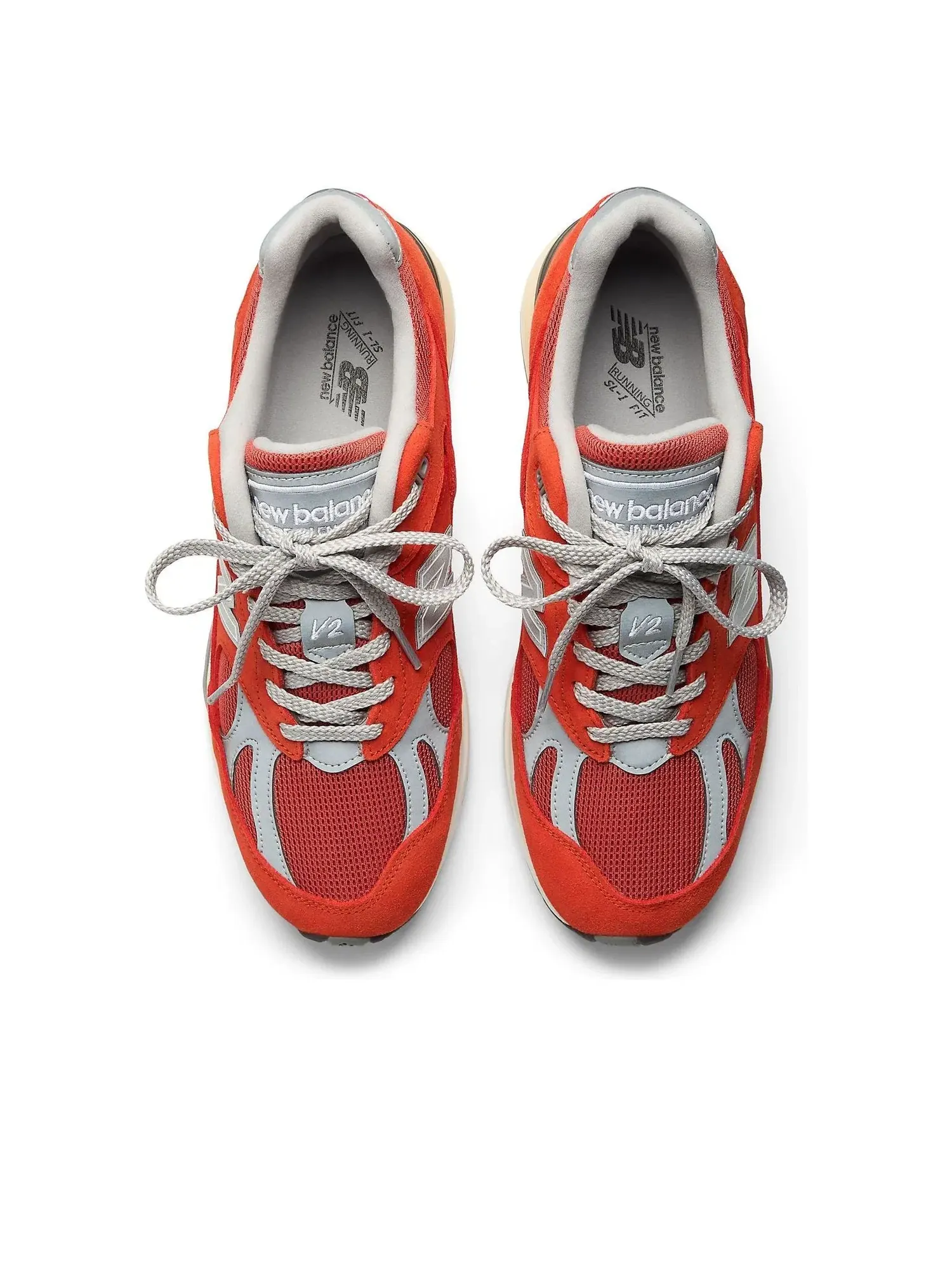 Мужские кроссовки с шнуровкой New Balance 991v2 Grenadine — изображение 3 из 6, оранжевый