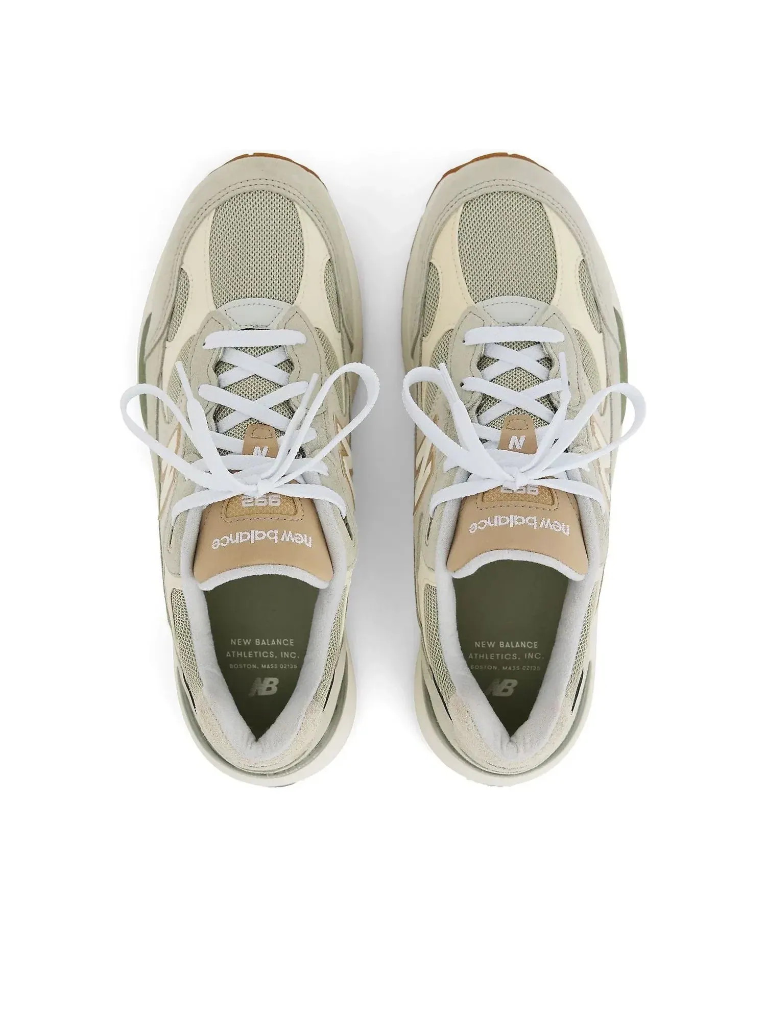 Кроссовки New Balance 992 Made in USA 'Olivine Green Tan' U992720 — изображение 5 из 5, зеленый