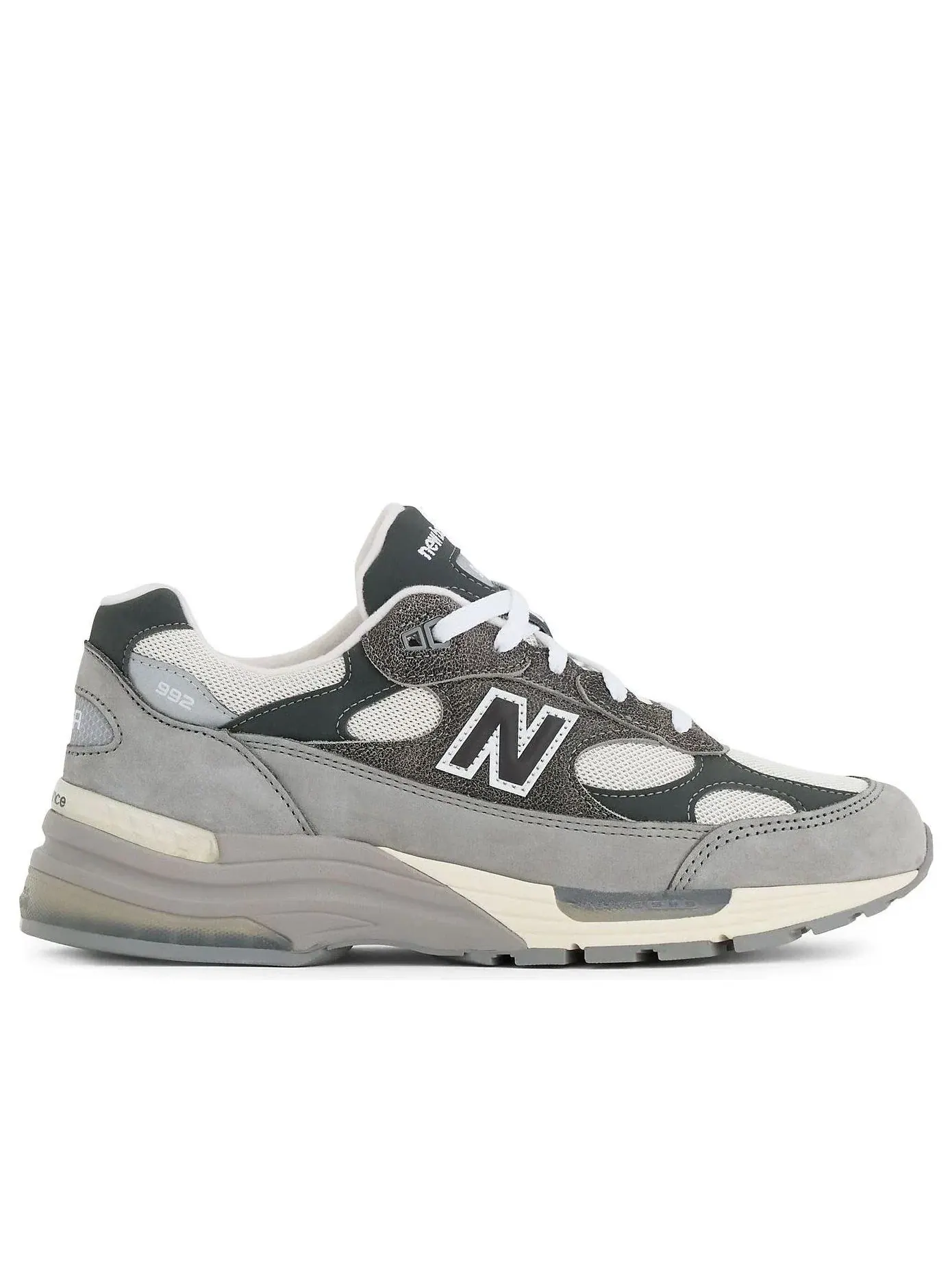 Мужские кроссовки с закрытой шнуровкой New Balance 992 Shadow Grey — изображение 2 из 5, серый