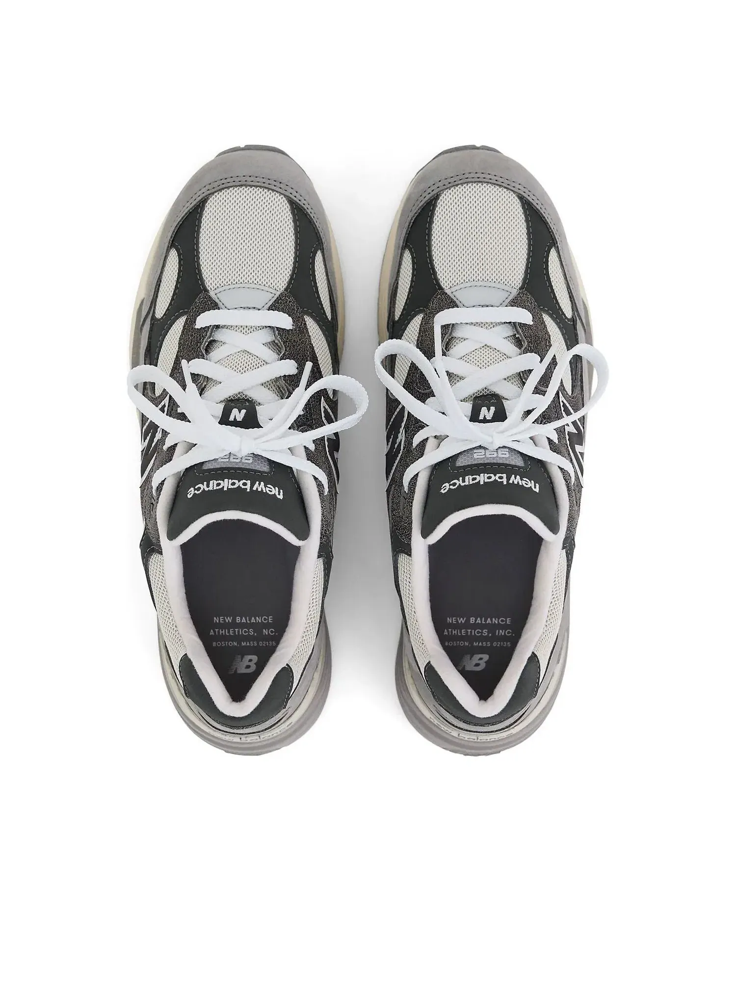 Мужские кроссовки с закрытой шнуровкой New Balance 992 Shadow Grey — изображение 4 из 5, серый