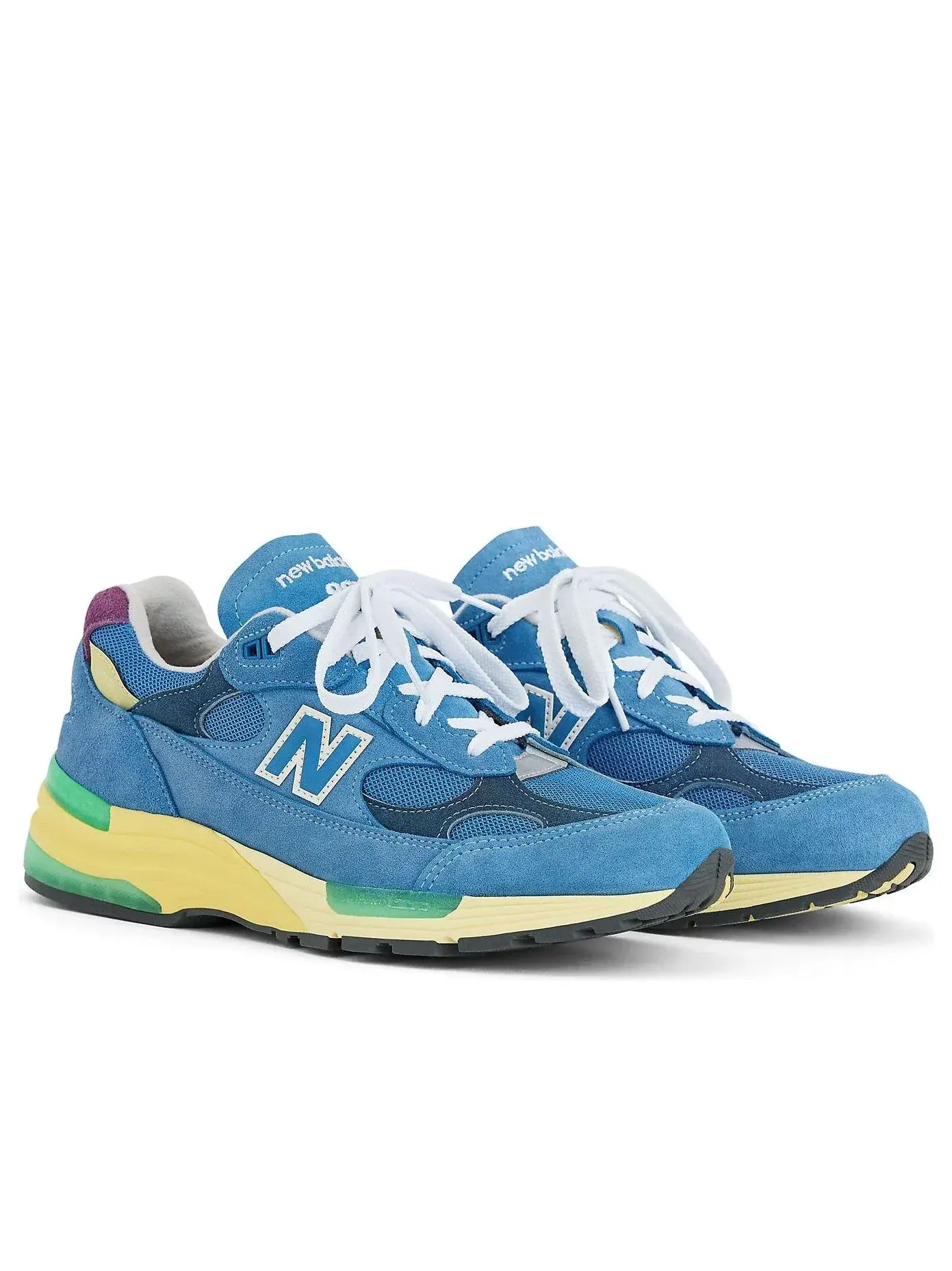 Кроссовки New Balance 992 Made in USD 'Sea Stone Green Apple Mazie' U9929NF — изображение 2 из 5, синий