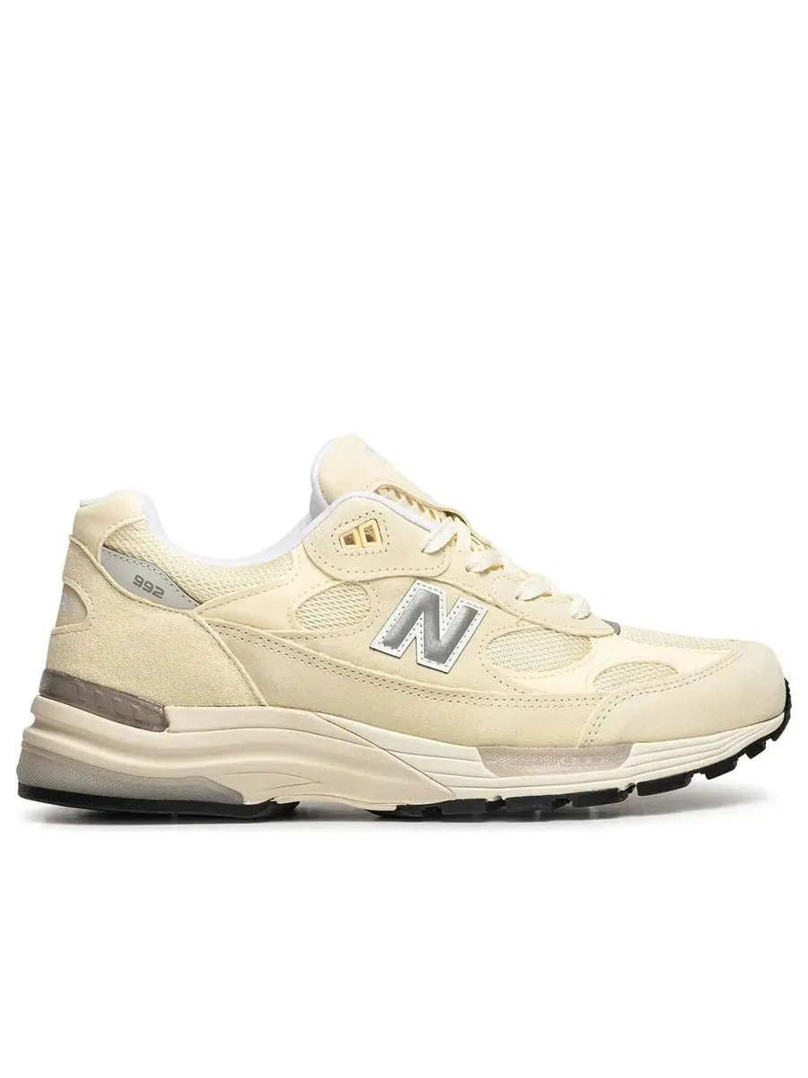 Кроссовки New Balance 992 Made in USA 'Calcium Raw Cashew' — изображение 2 из 5, бежевый