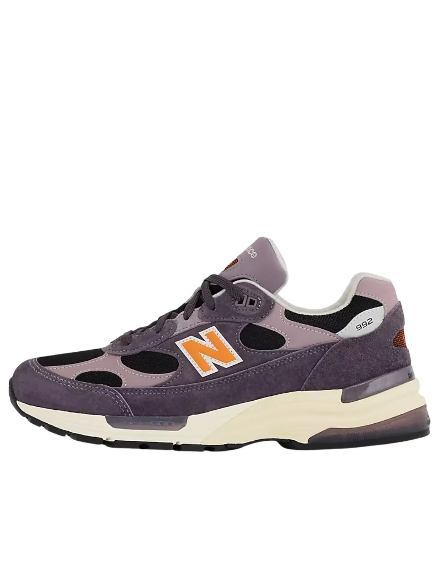 Кроссовки New Balance 992 Made in USA 'Dark Ice Wine Black' — изображение 1 из 5, темный винный/черный