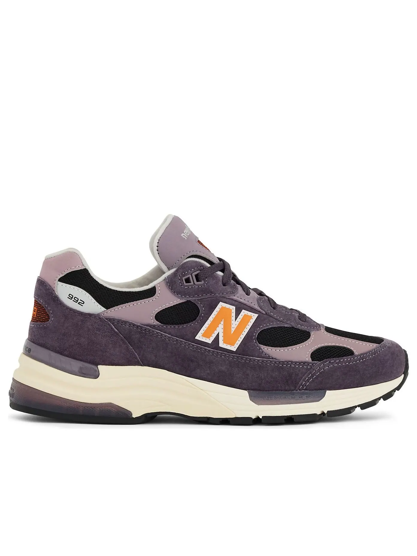 Кроссовки New Balance 992 Made in USA 'Dark Ice Wine Black' — изображение 2 из 5, темный винный/черный