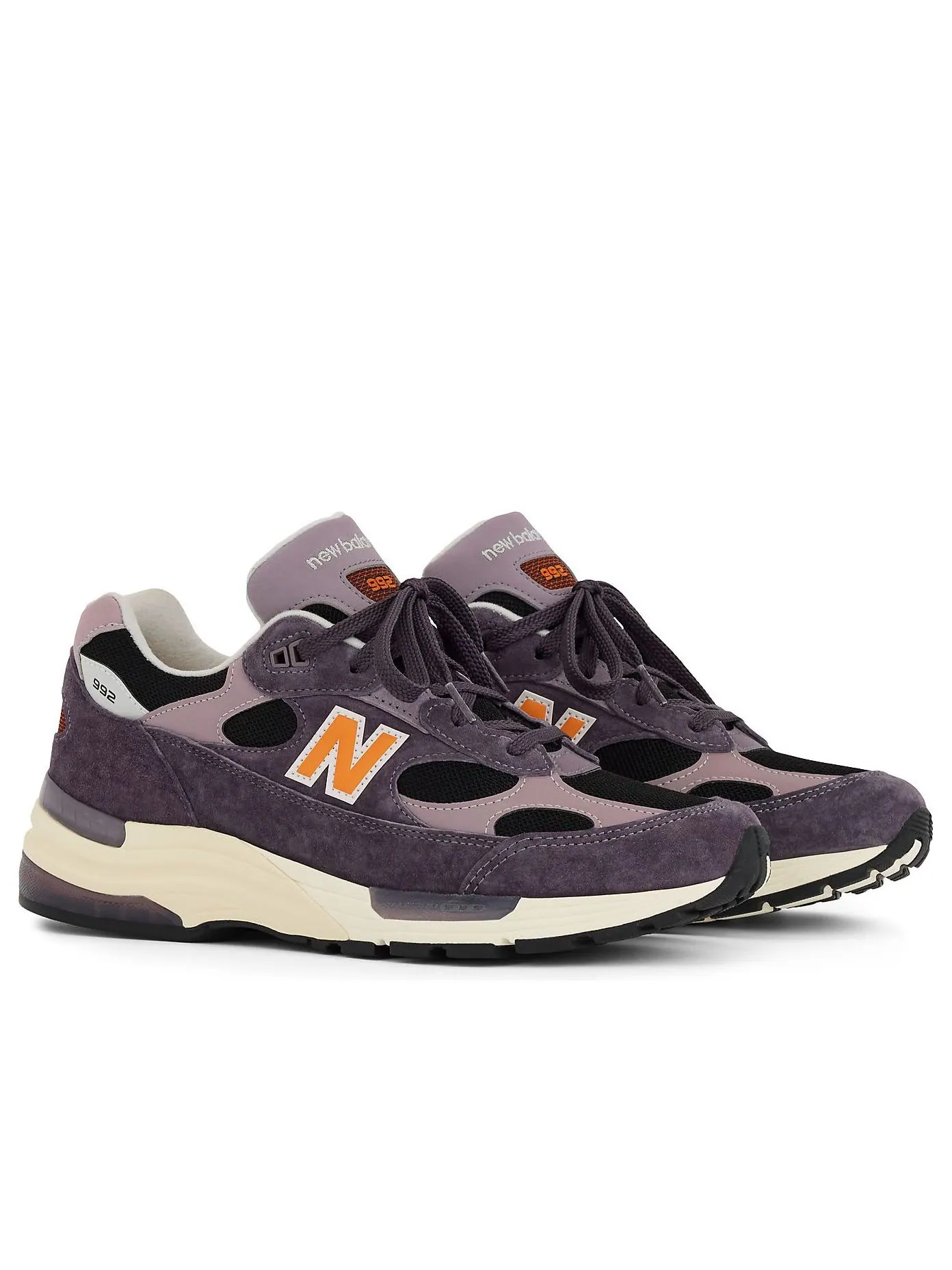 Кроссовки New Balance 992 Made in USA 'Dark Ice Wine Black' — изображение 3 из 5, темный винный/черный