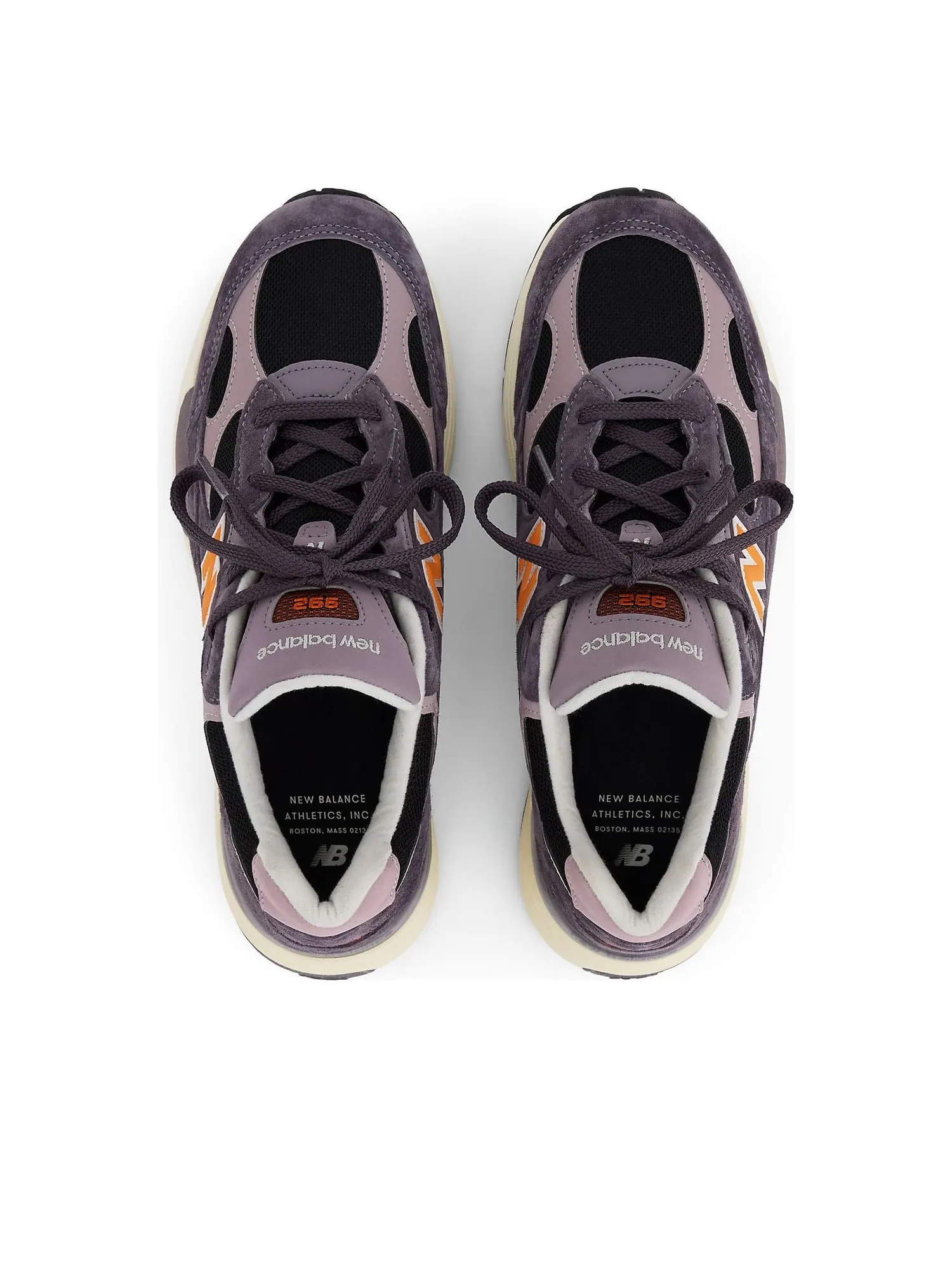 Кроссовки New Balance 992 Made in USA 'Dark Ice Wine Black' — изображение 5 из 5, темный винный/черный