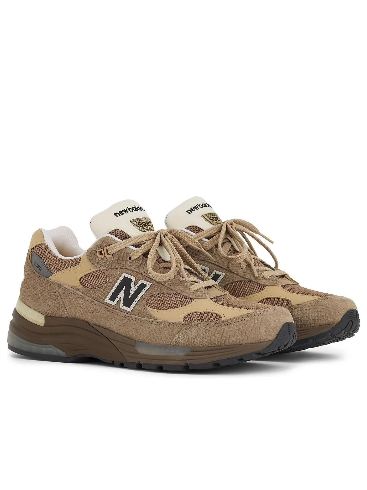 Кроссовки New Balance 992 Made in USA 'Driftwood Mushroom' — изображение 2 из 5, желтый