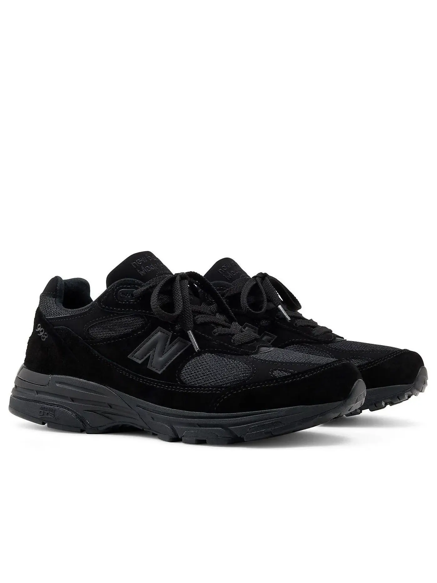 Мужские кроссовки с закрытой шнуровкой New Balance 993 Triple Black — изображение 2 из 5, черный