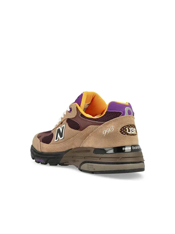 Кроссовки 993 made in usa 'mushroom midnight violet' New Balance — изображение 3 из 4, фиолетовый