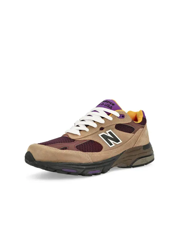Кроссовки 993 made in usa 'mushroom midnight violet' New Balance — изображение 4 из 4, фиолетовый