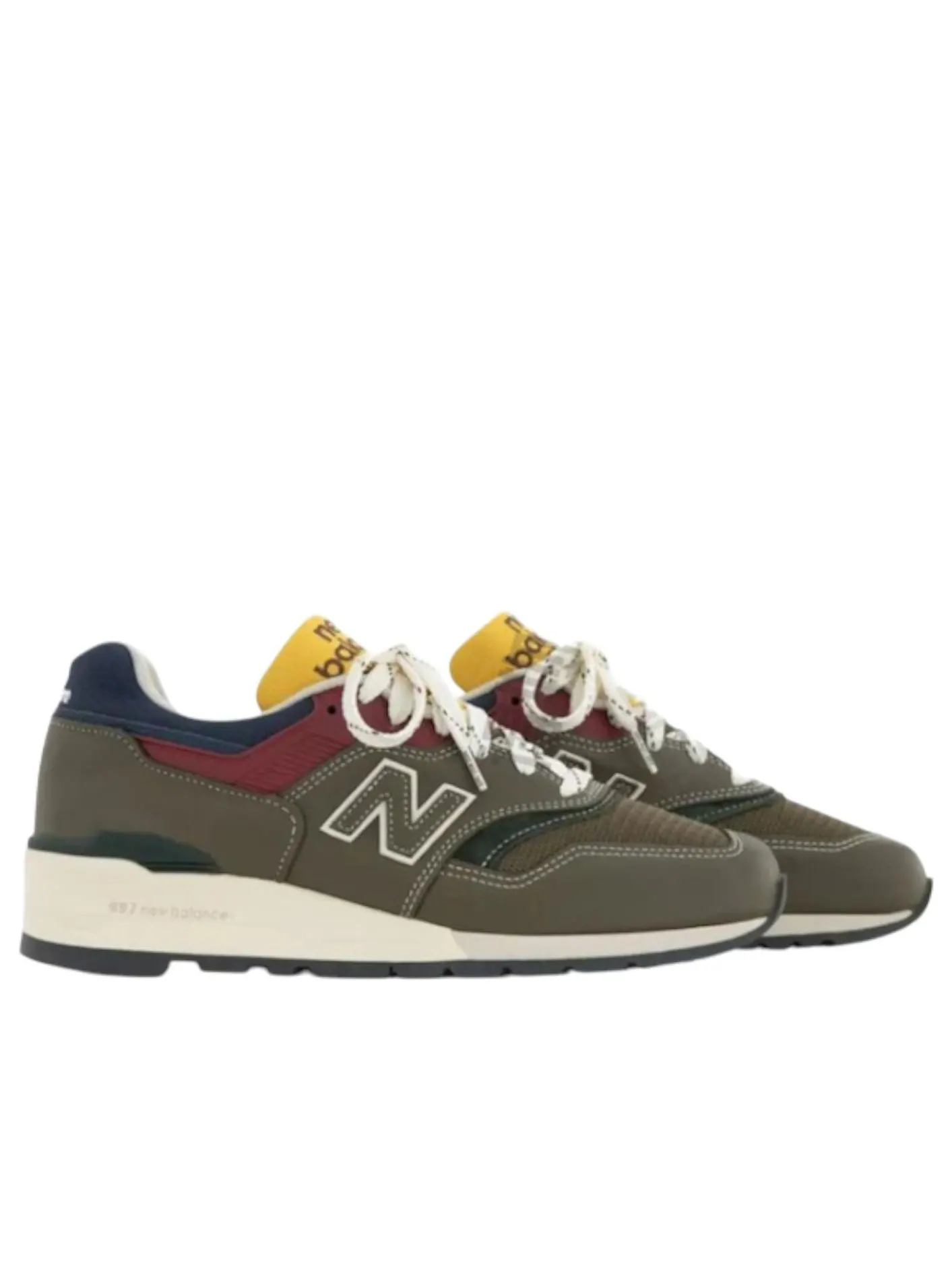 New Balance x Aimé Leon 997 MiUSA 'Dore Dark Moss Angora' — изображение 2 из 4, мох/ангора