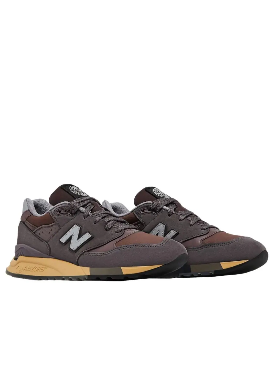 New Balance x Stone Island 998 MiUSA 'Raso Gommato' — изображение 3 из 5, черный