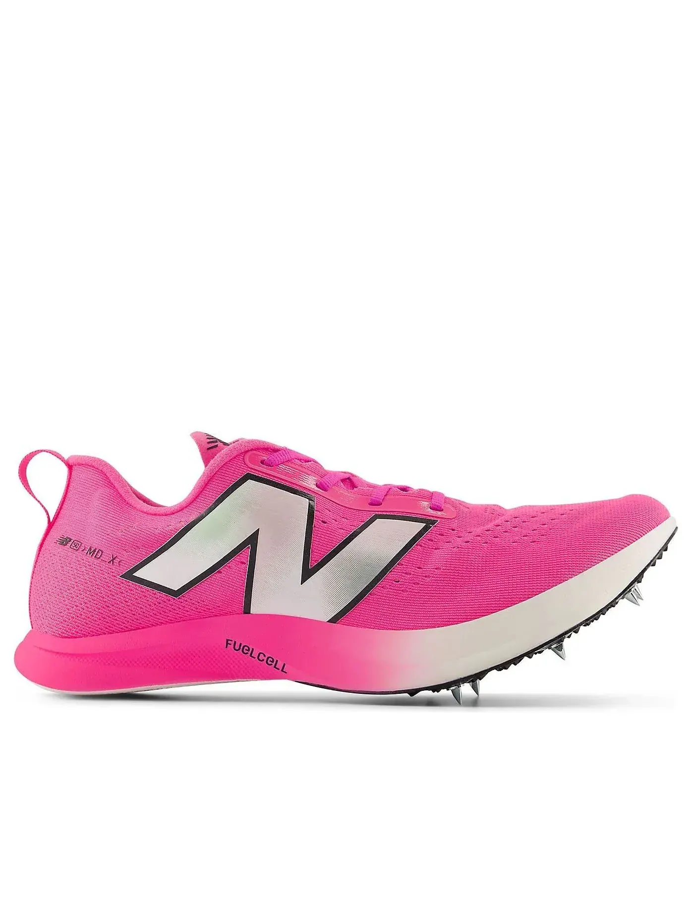 Кроссовки New Balance x Gabby Thomas FuelCell SuperComp MD-X v3 'Pink Heat White' — изображение 2 из 6, розовый