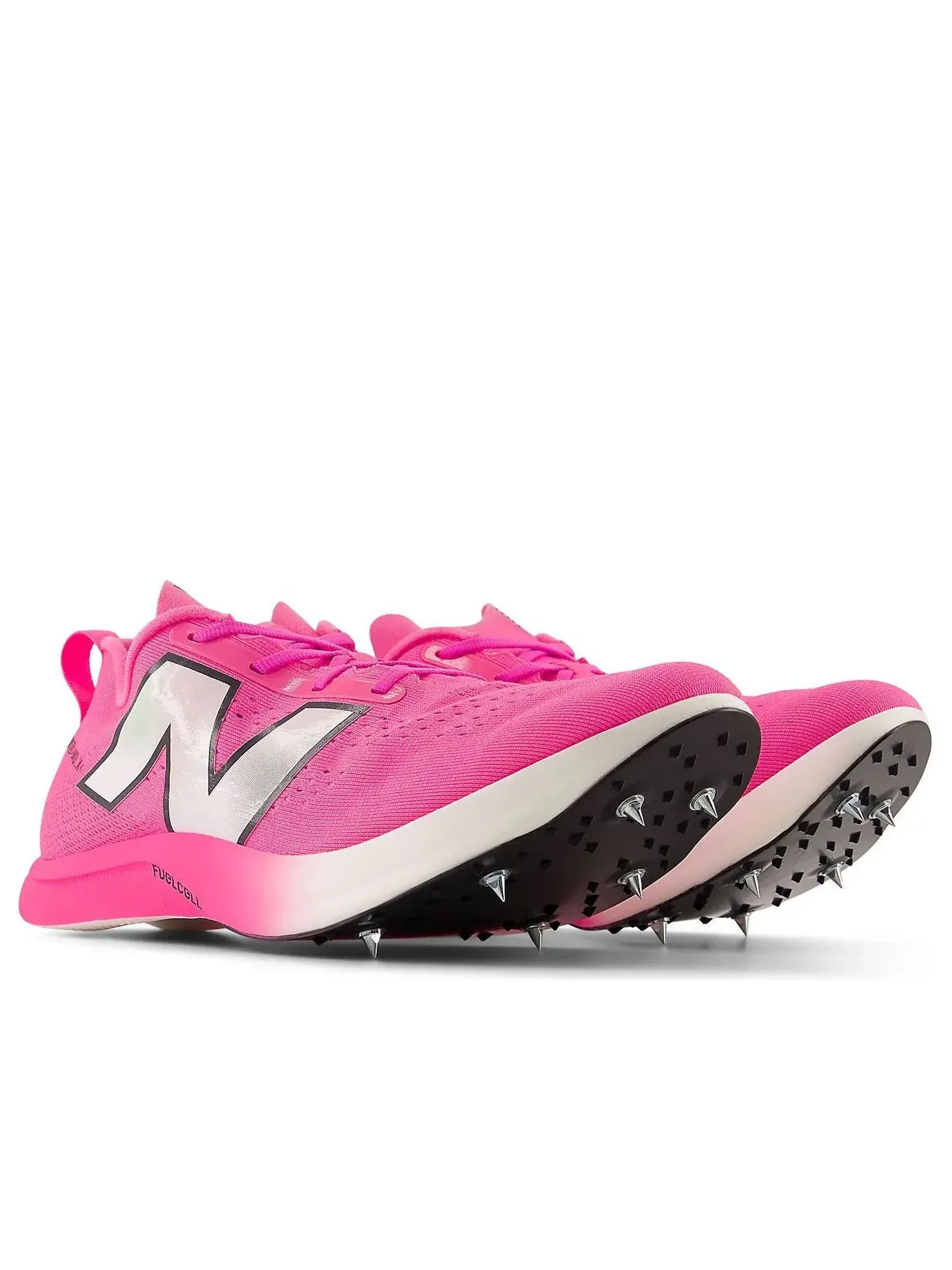 Кроссовки New Balance x Gabby Thomas FuelCell SuperComp MD-X v3 'Pink Heat White' — изображение 6 из 6, розовый