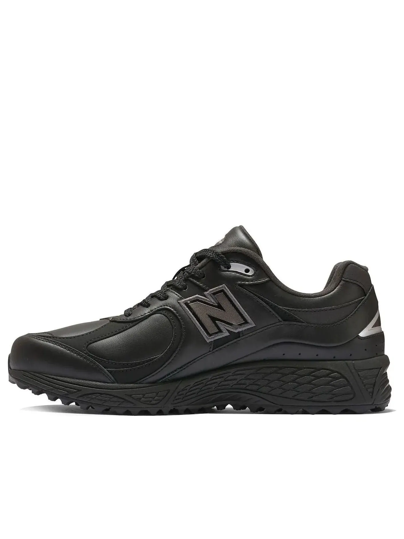 Мужские кроссовки с кожаным верхом New Balance 2002 — изображение 1 из 5, черный