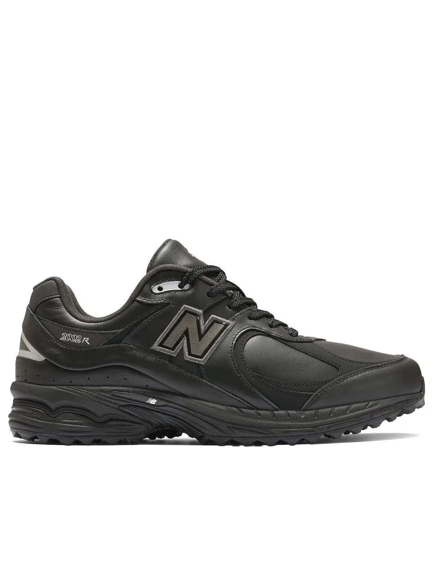 Мужские кроссовки с кожаным верхом New Balance 2002 — изображение 2 из 5, черный