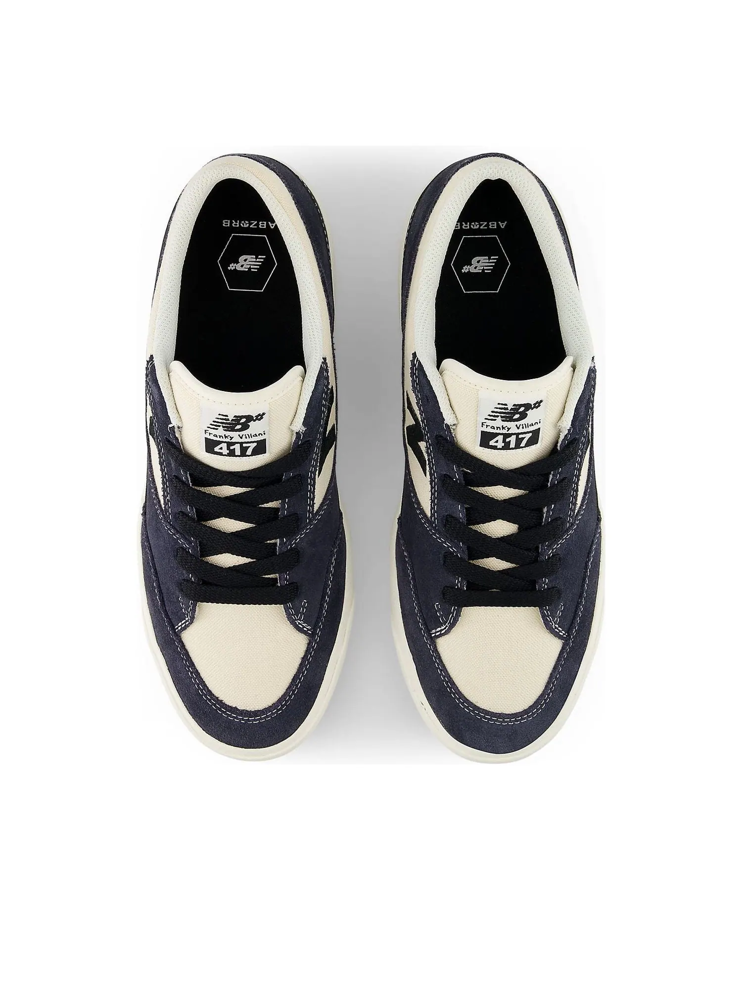 Кроссовки New Balance x Franky Villani 417 Low 'Eclipse White' — изображение 3 из 6, белый