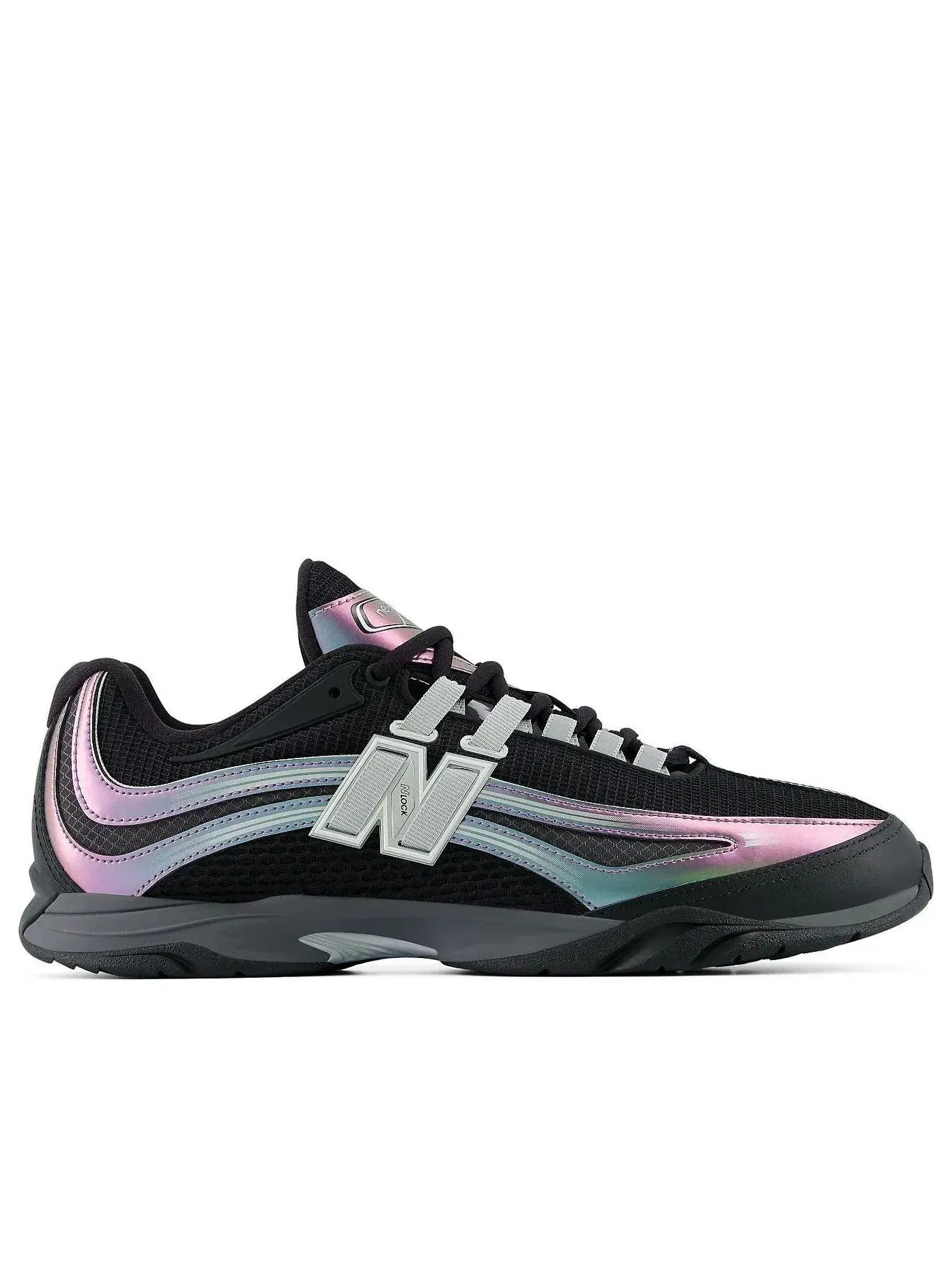 Мужские кроссовки с шнуровкой New Balance RC56 Silver Metallic Black — изображение 2 из 6, серебряный