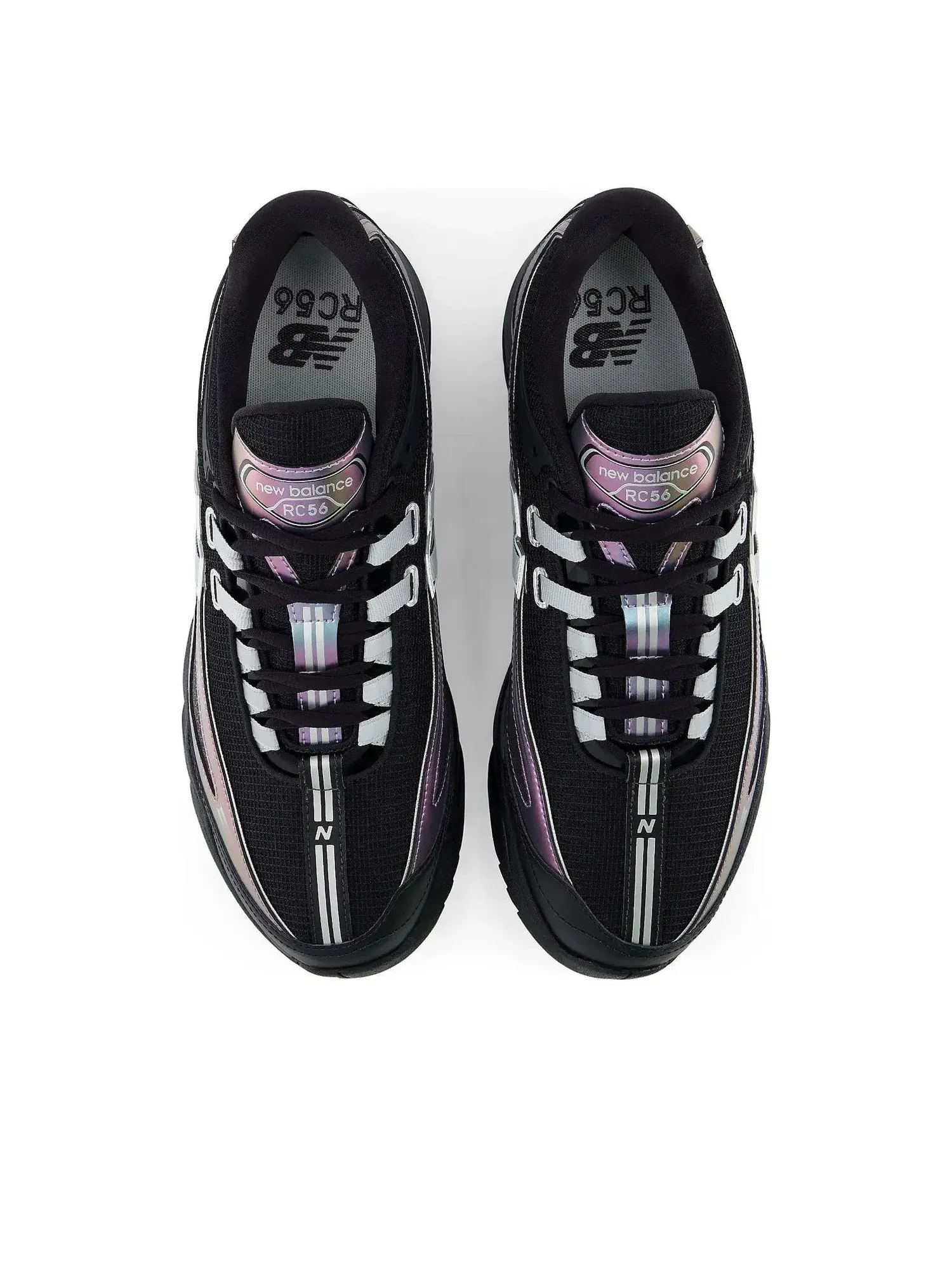 Мужские кроссовки с шнуровкой New Balance RC56 Silver Metallic Black — изображение 3 из 6, серебряный