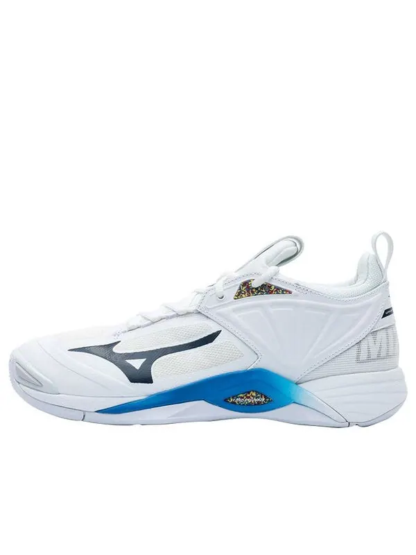 Кроссовки wave momentum 2 'white blue' Mizuno — изображение 1 из 4, белый/синий