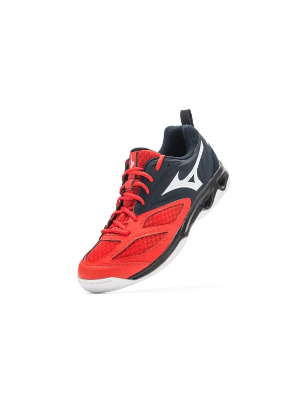 Кроссовки dynablite 'black red white' Mizuno — изображение 2 из 4, черный/красный/белый