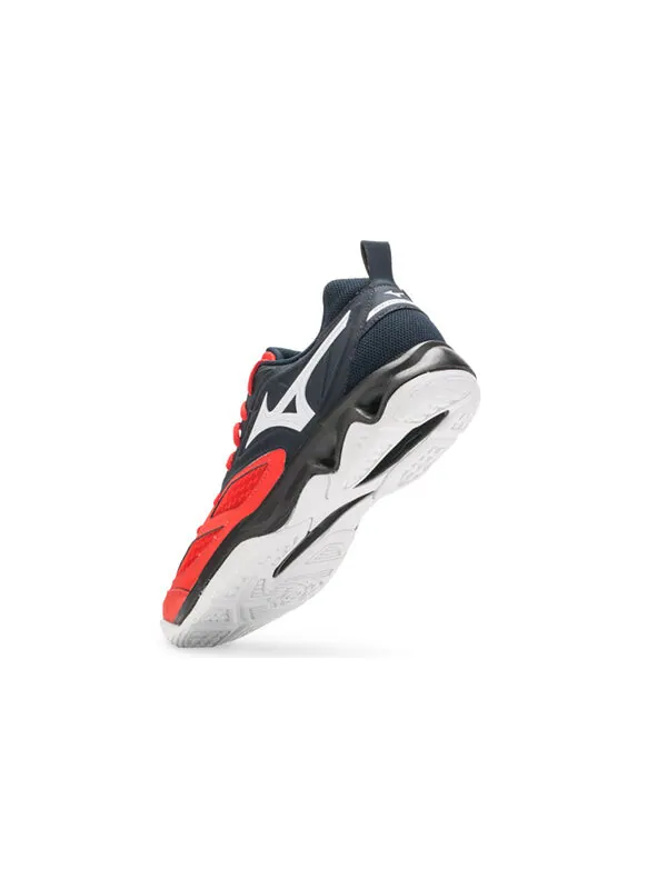 Кроссовки dynablite 'black red white' Mizuno — изображение 3 из 4, черный/красный/белый