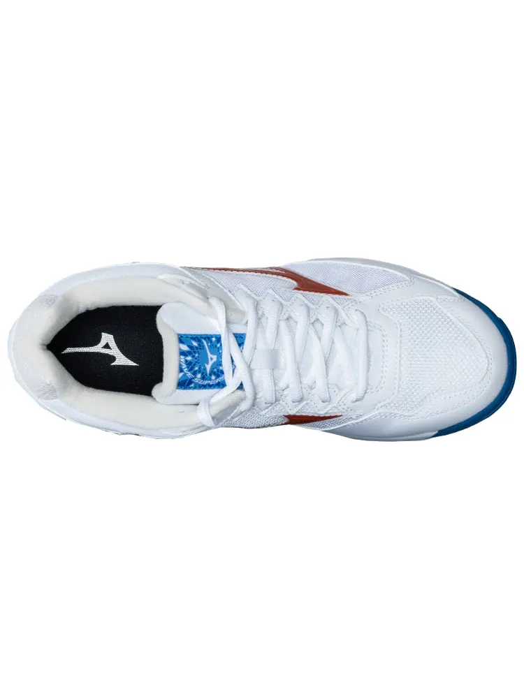 Кроссовки Mizuno Wave Supersonic CN 'White Blue Red' — изображение 4 из 5, белый