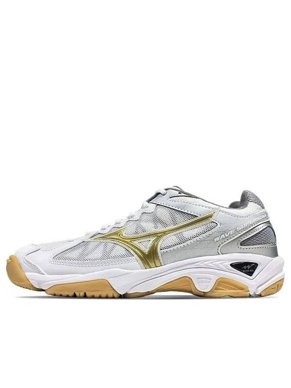 Кроссовки wave supersonic cn 'white gold' Mizuno — изображение 1 из 4, белый/золотистый