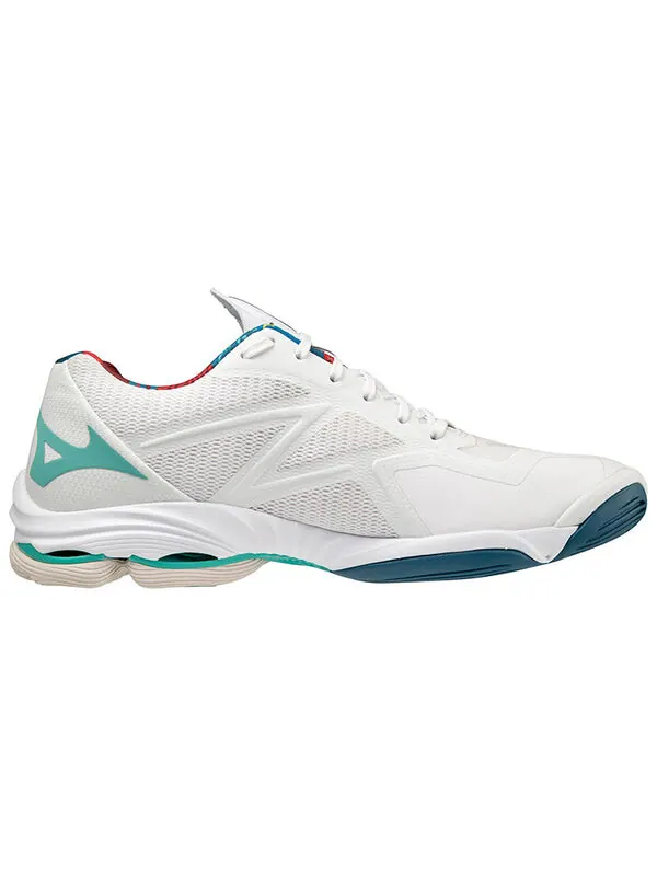 Кроссовки wave lightning z7 'white green red' Mizuno — изображение 2 из 4, белый/зеленый/красный