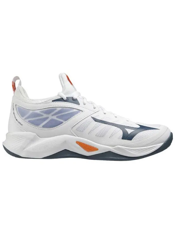 Кроссовки wave dimension 'white blue' Mizuno — изображение 2 из 4, синий