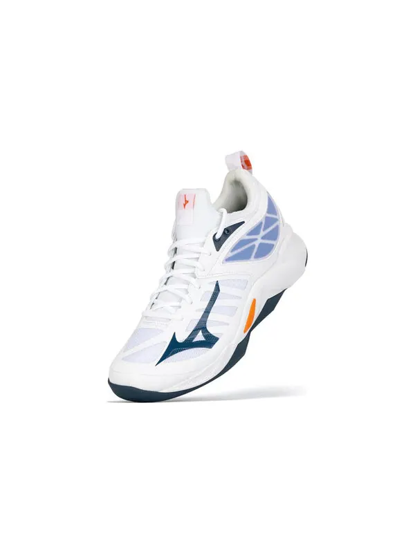 Кроссовки wave dimension 'white blue' Mizuno — изображение 3 из 4, синий