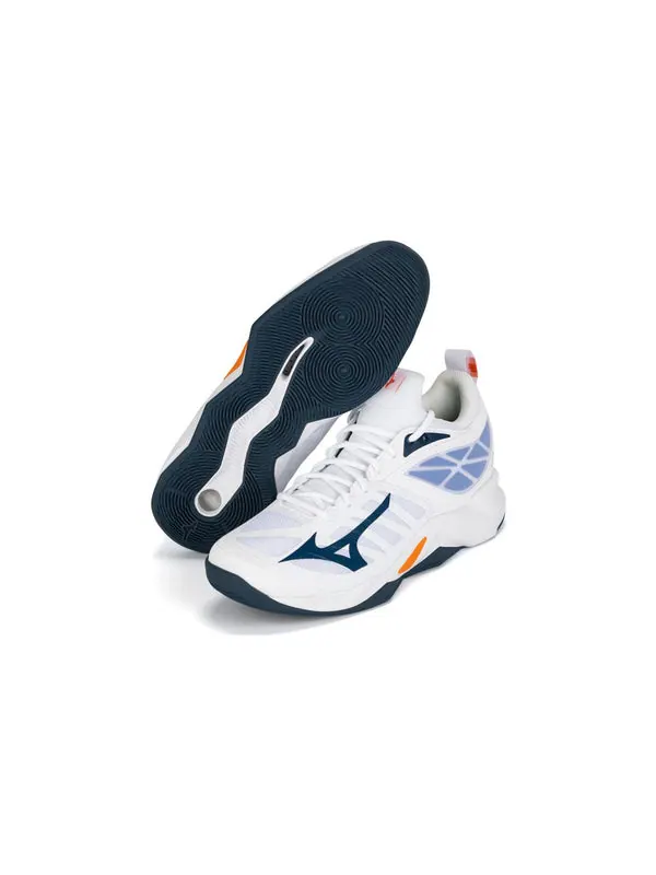 Кроссовки wave dimension 'white blue' Mizuno — изображение 4 из 4, синий