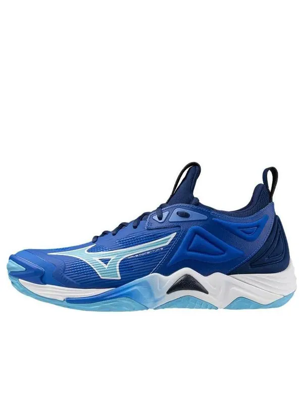 Кроссовки wave momentum 3 'blue white' Mizuno — изображение 1 из 4, синий/белый