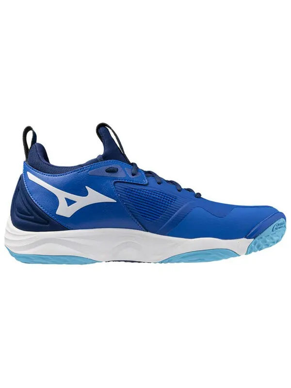 Кроссовки wave momentum 3 'blue white' Mizuno — изображение 2 из 4, синий/белый