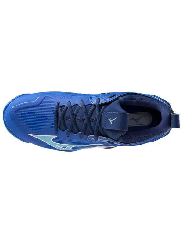 Кроссовки wave momentum 3 'blue white' Mizuno — изображение 3 из 4, синий/белый