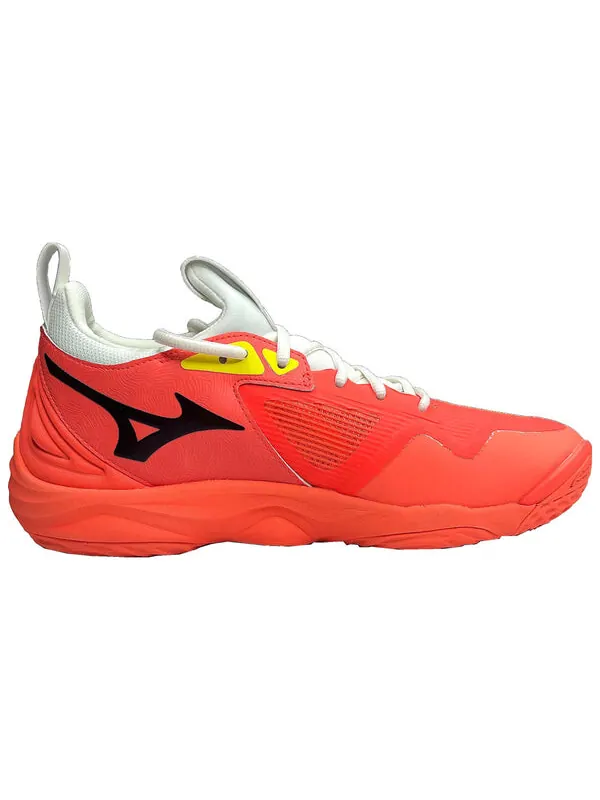 Кроссовки wave momentum 3 'neon orange' Mizuno — изображение 2 из 4, оранжевый/желтый/белый