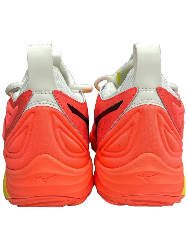 Кроссовки wave momentum 3 'neon orange' Mizuno — изображение 4 из 4, оранжевый/желтый/белый