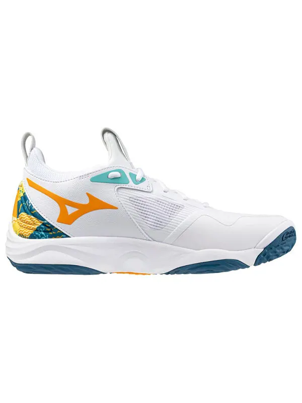 Кроссовки wave momentum 3 'white multi-color' Mizuno — изображение 2 из 4, белый/мульти