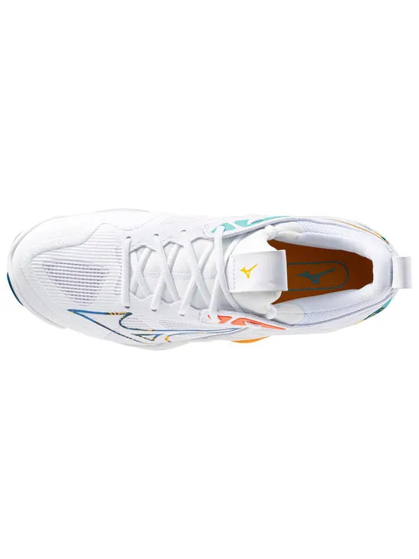 Кроссовки wave momentum 3 'white multi-color' Mizuno — изображение 3 из 4, белый/мульти