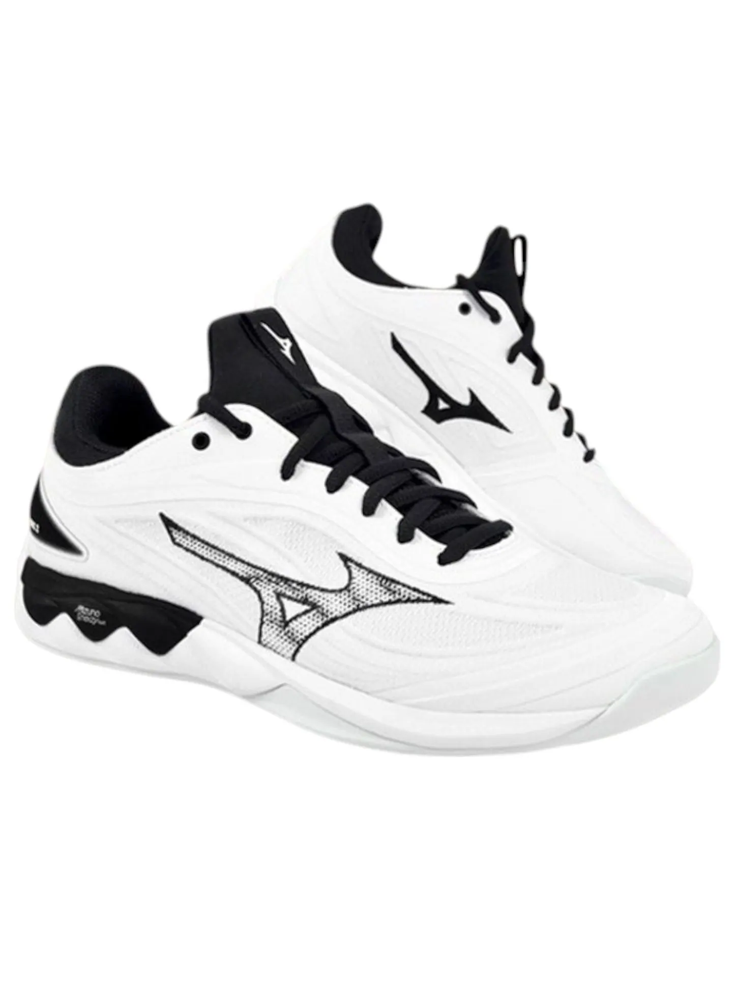 Mizuno Wave Luminous 3 Wide 'White Black' — изображение 4 из 5, белый/черный