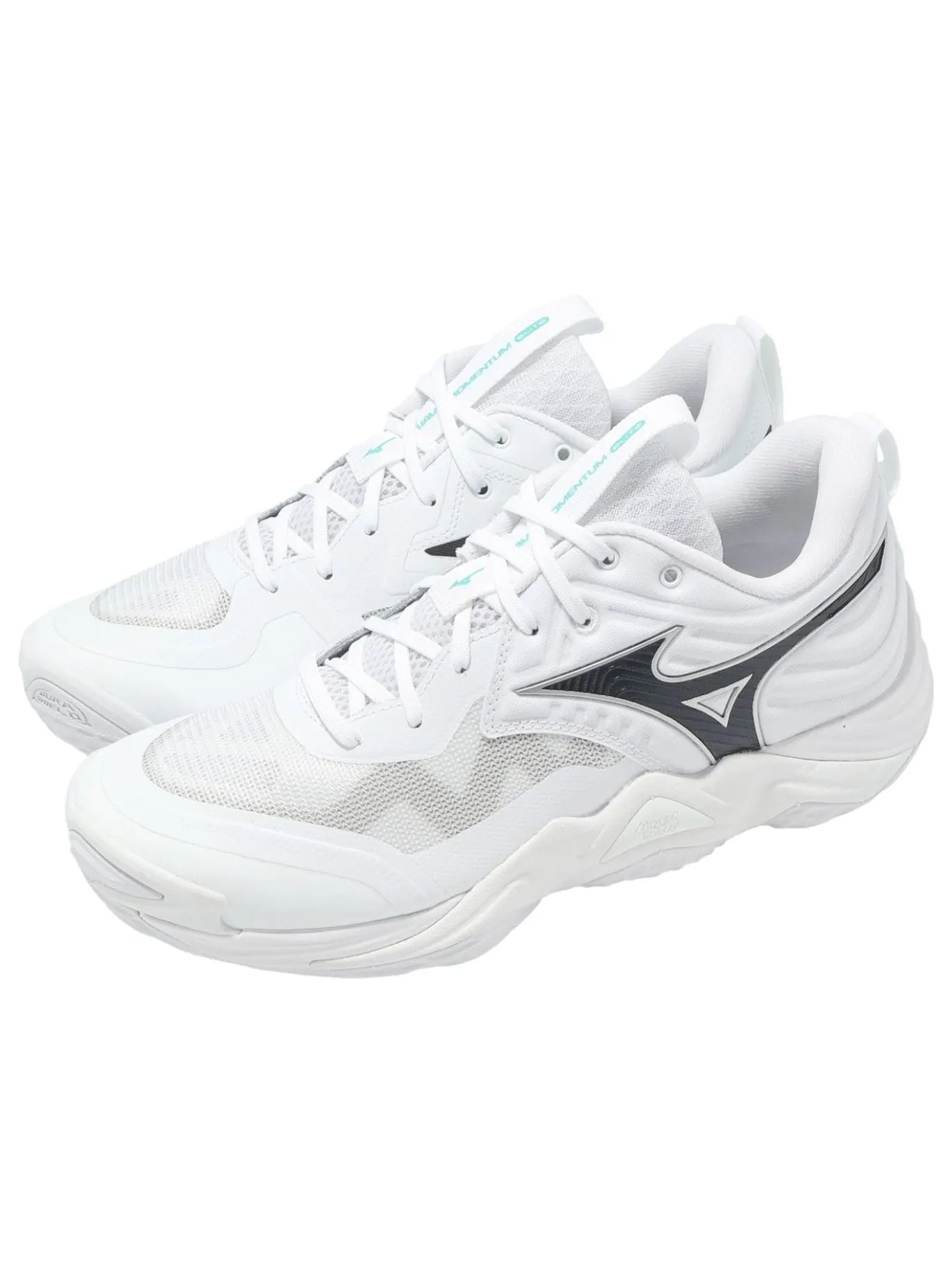 Mizuno Wave Momentum Elite Wide 'White Black' — изображение 3 из 5, белый/черный