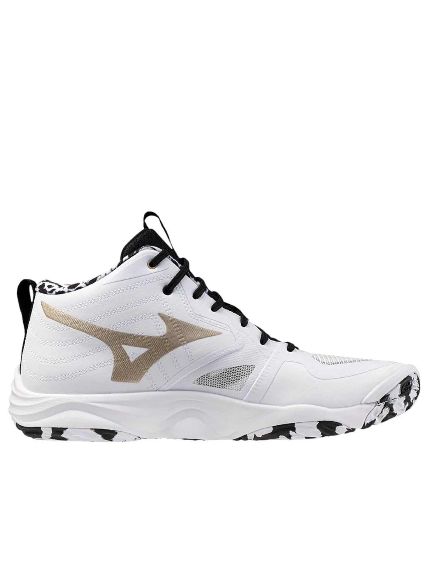 Mizuno Wave Momentum Elite Mid 'White Black' — изображение 2 из 5, белый/черный